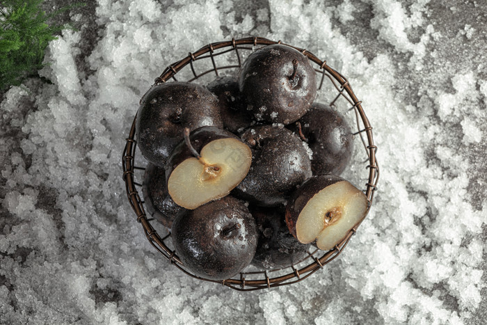 黑梨 北方特产 静物 雪梨图片