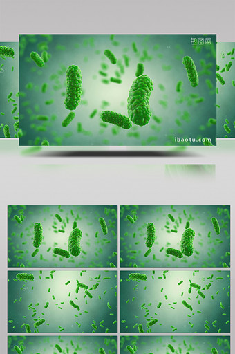 4K病毒细菌高清背景视频图片
