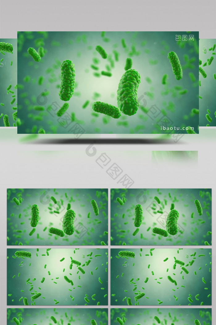 4K病毒细菌高清背景视频