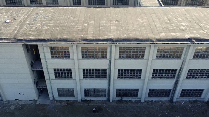 航拍70年代老城纺织厂旧址