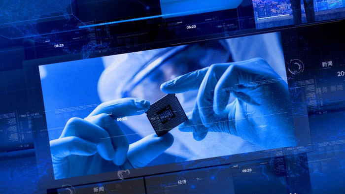 蓝色立方空间科技资讯频道包装片头AE模板