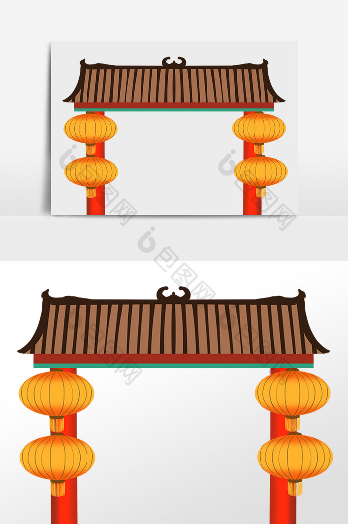 新年春节年货门头图片图片