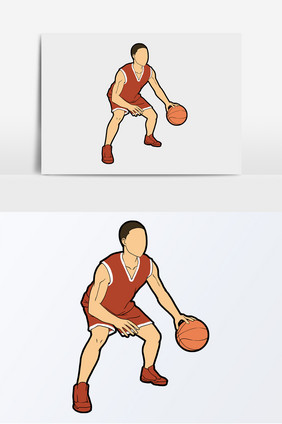 打篮球篮球小子运球
