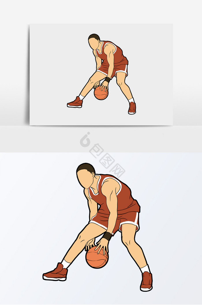 篮球小子运球篮球运动图片