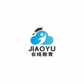 在线教育辅导云教育网平台logo标志VI