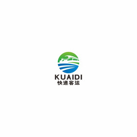 快递外卖快运运输火车物流LOGO标志VI