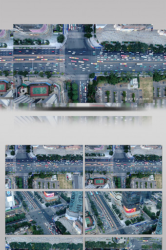 航拍广州市区大道交通图片