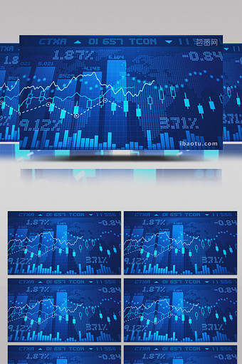 4K股票经济类高清背景视频图片