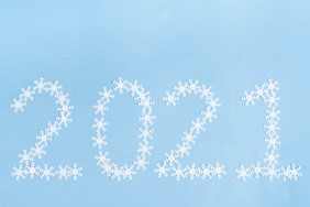 2021雪花拼图摄影图