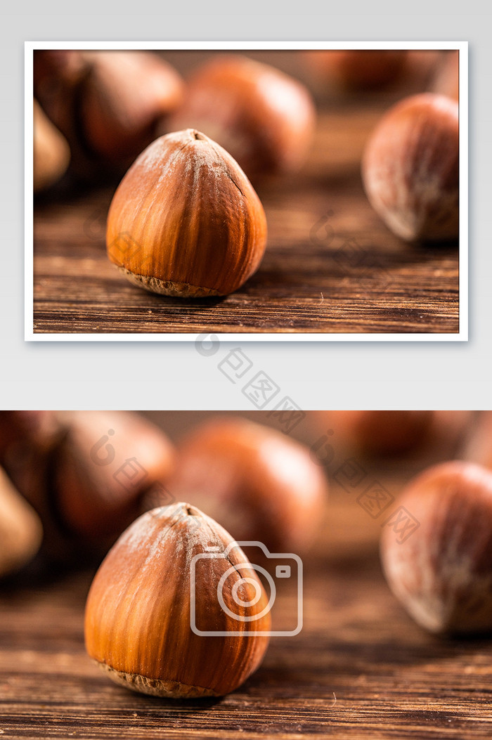 坚果榛子食品摄影图