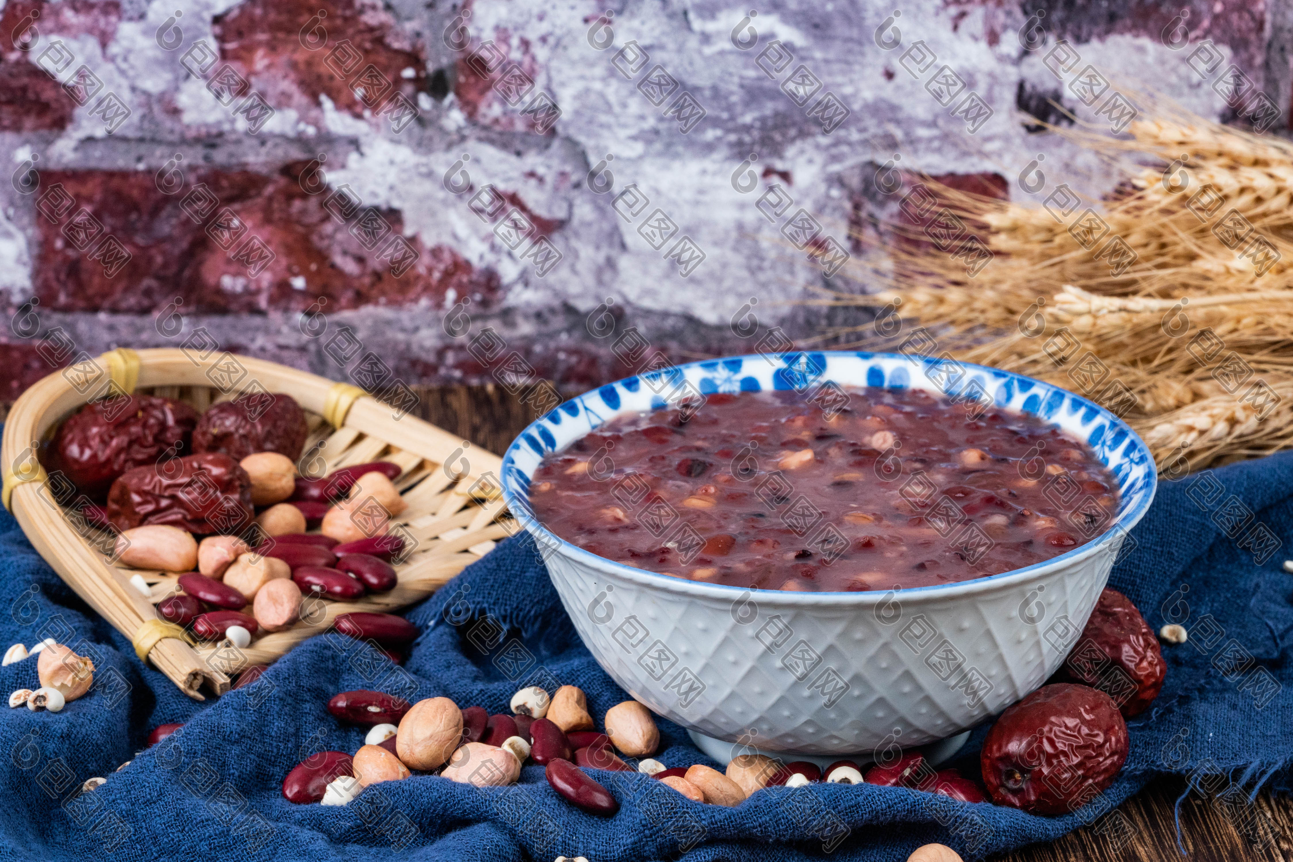 粥品腊八粥摄影图