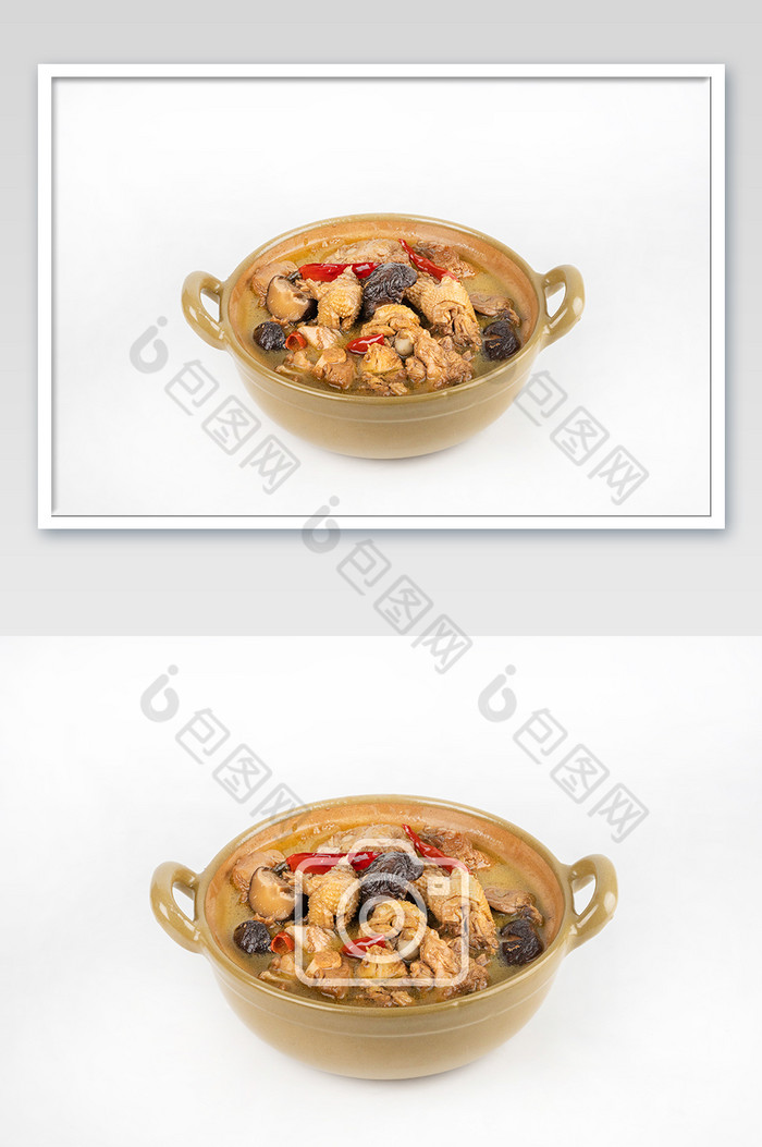 餐饮美食东北菜小鸡炖蘑菇图片图片