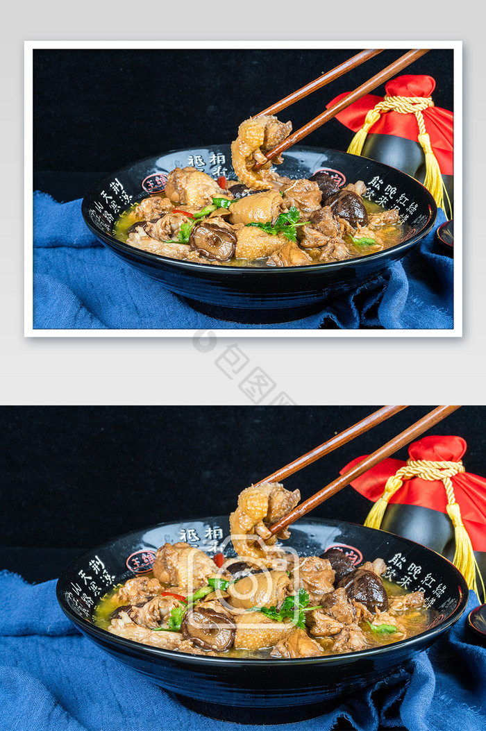 东北名菜小鸡炖蘑菇图片图片