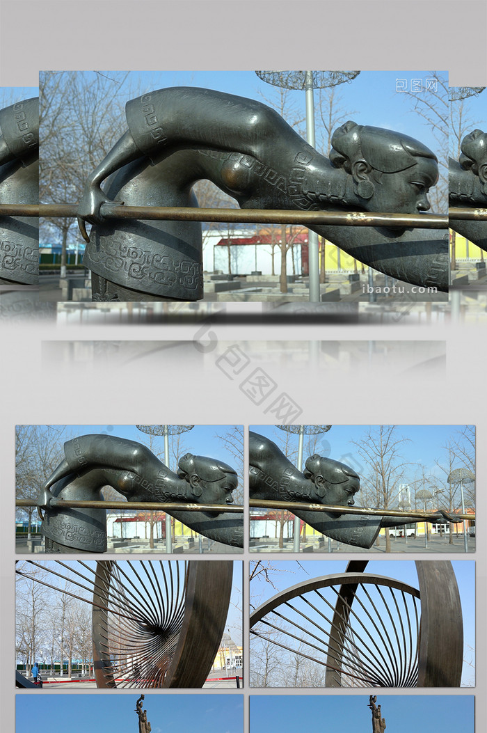 北京奥体中心雕塑景观