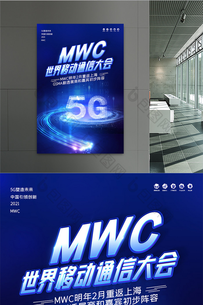 MWC世界移动通信大会科技海报