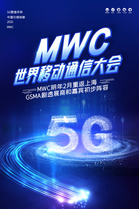 MWC世界移动通信大会科技海报