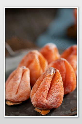 冬季营养美食柿子涩柿子柿子饼图片