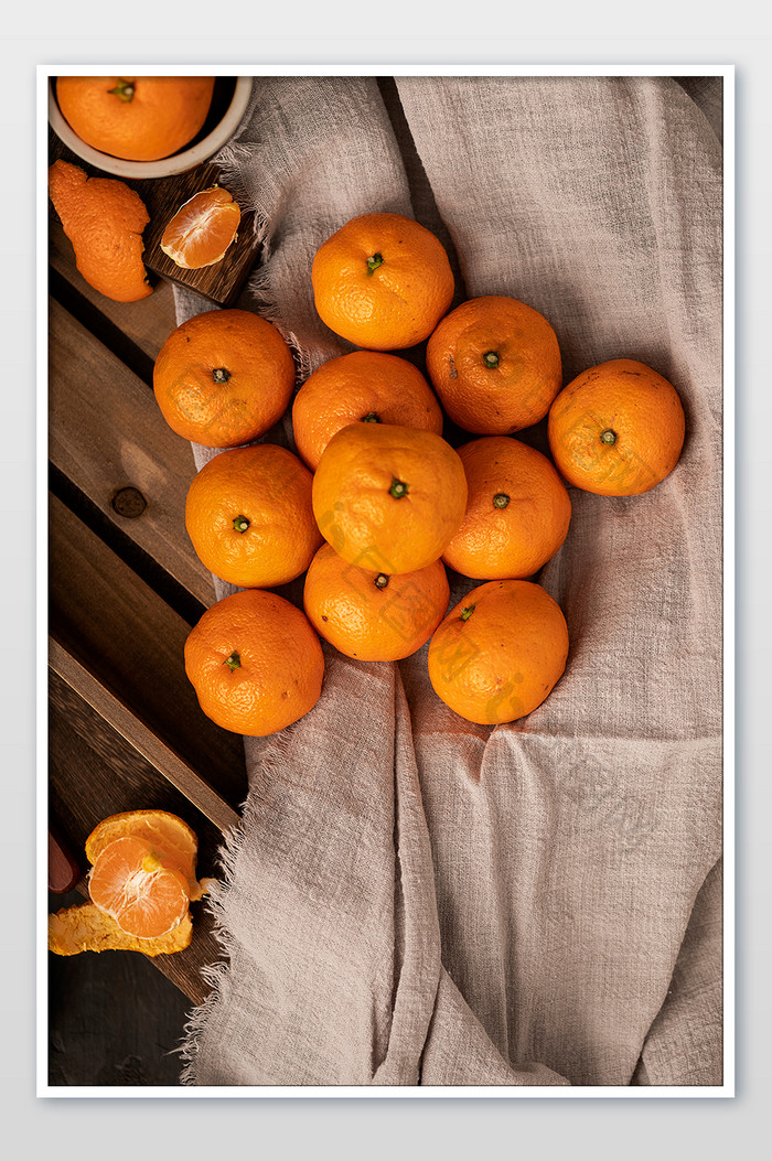 冬季水果橘子柑橘素材背景