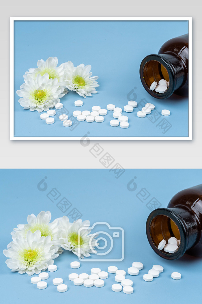 安眠药药片药瓶摄影图图片图片