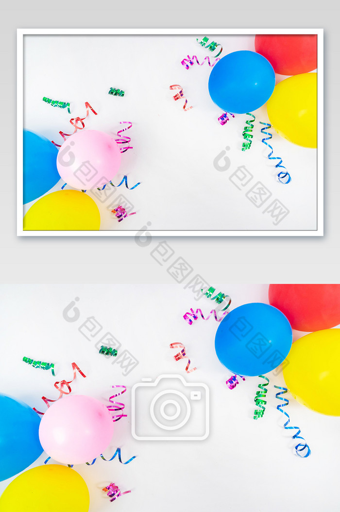 彩色气球装饰摄影图片图片