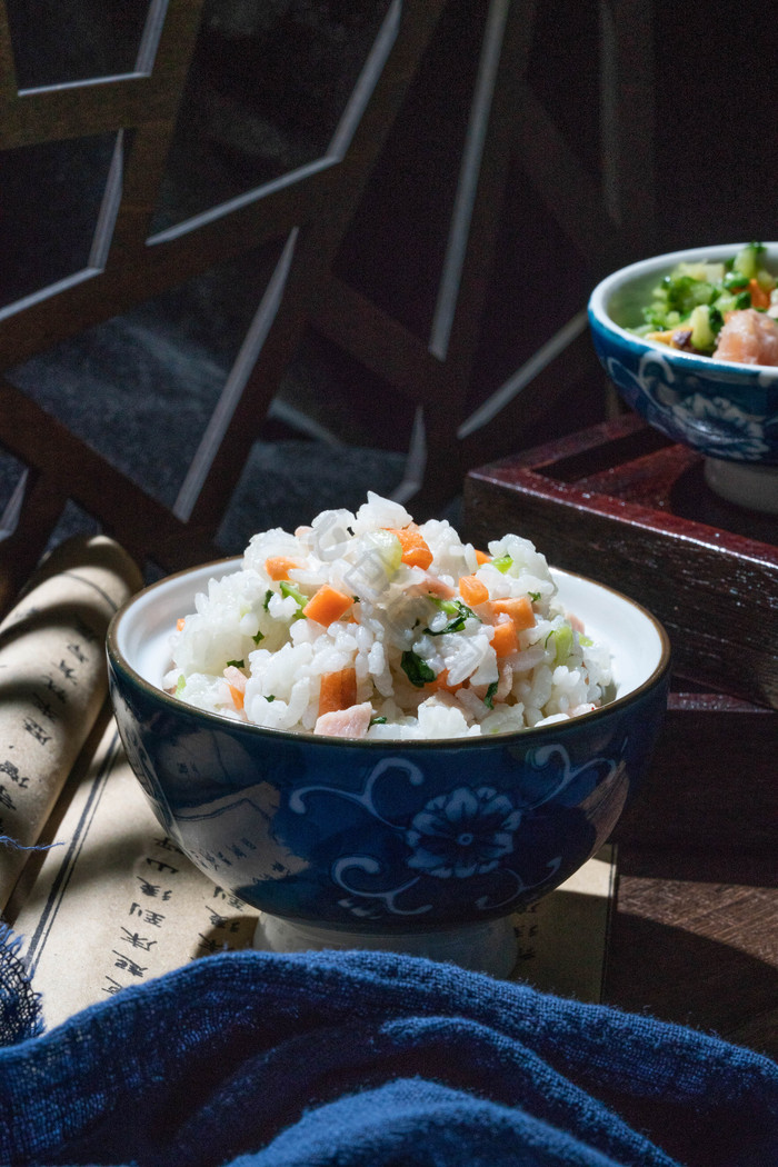 小寒菜饭大米饭图片