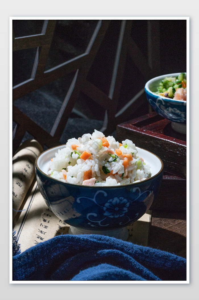 小寒美食菜饭大米饭图片图片