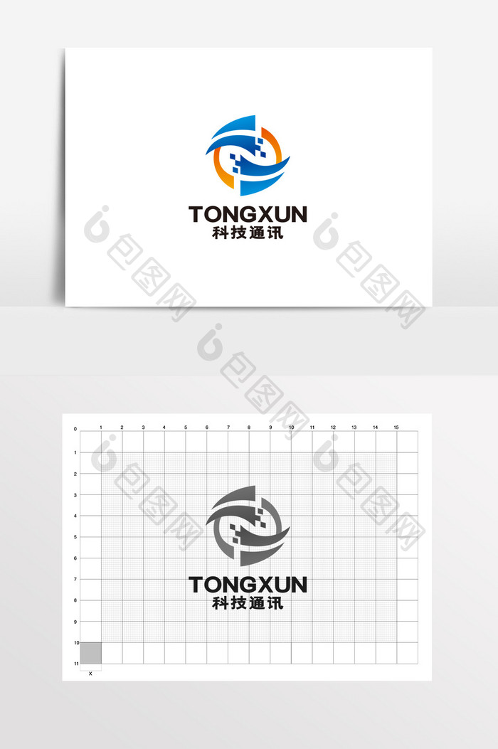 科技机械通讯电子风力LOGO标志VI