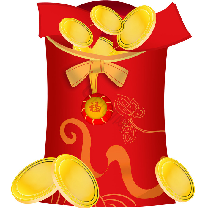 新年春节金币大红包图片