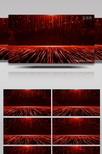 4K红色大气粒子背景图片