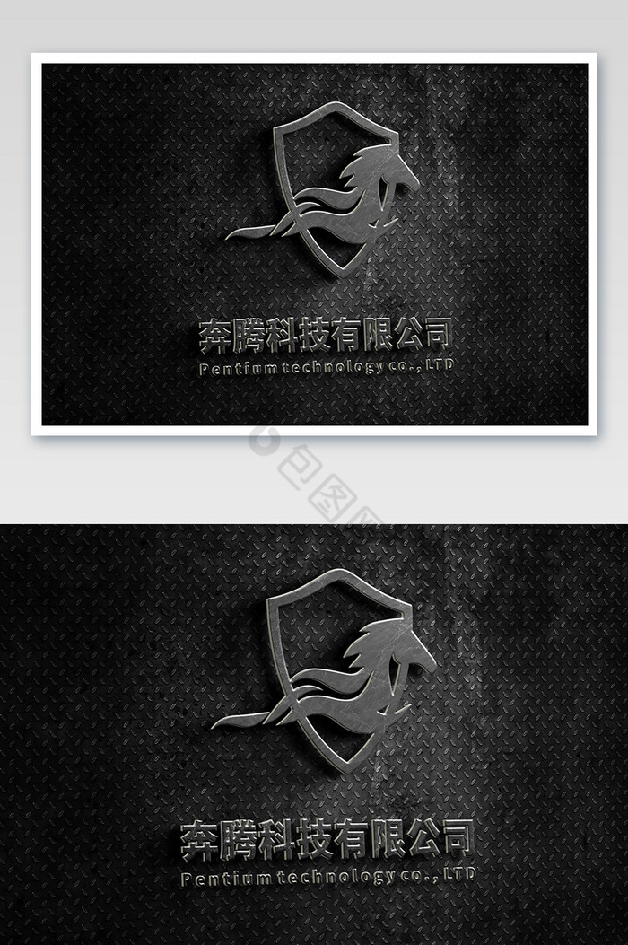 铁皮纹路上的铁艺3dlogo图片图片