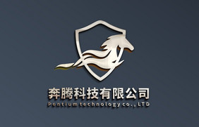 拉斯背景上银色3d立体效果logo样机