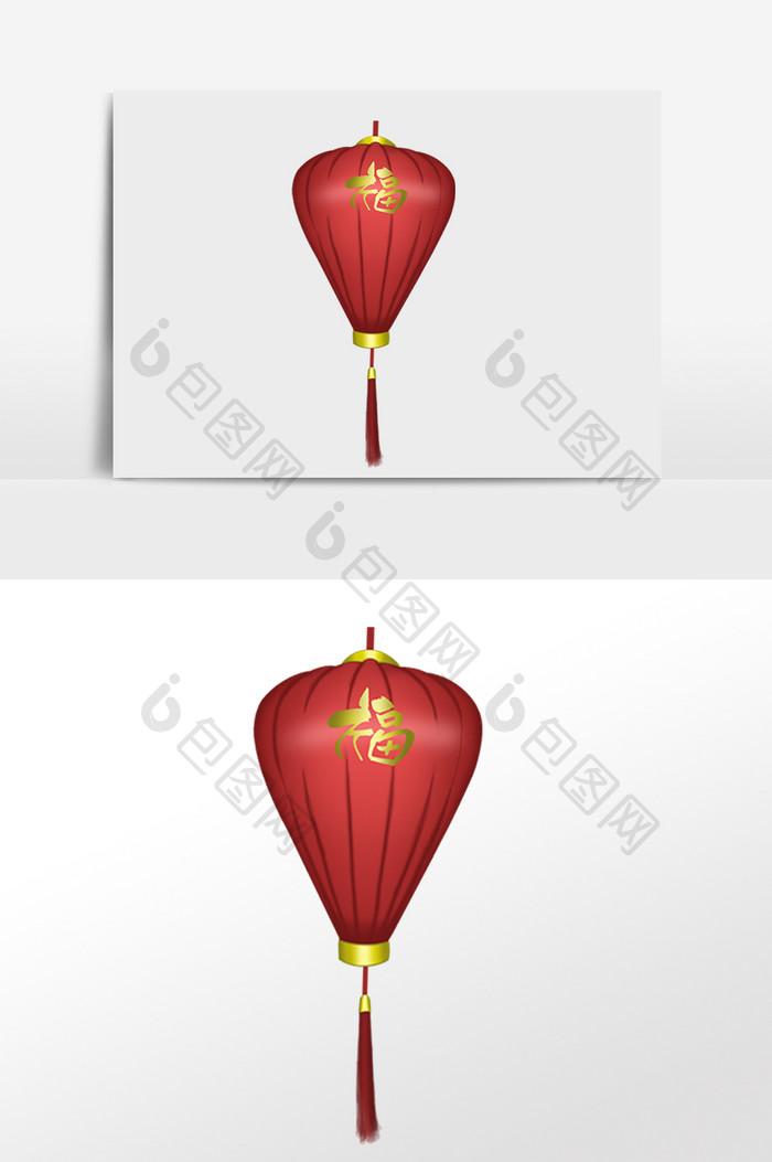 新年春节福字灯笼