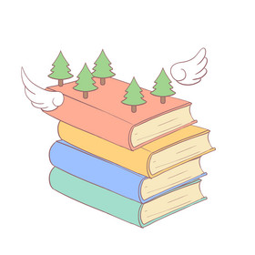 翅膀书本书籍图片