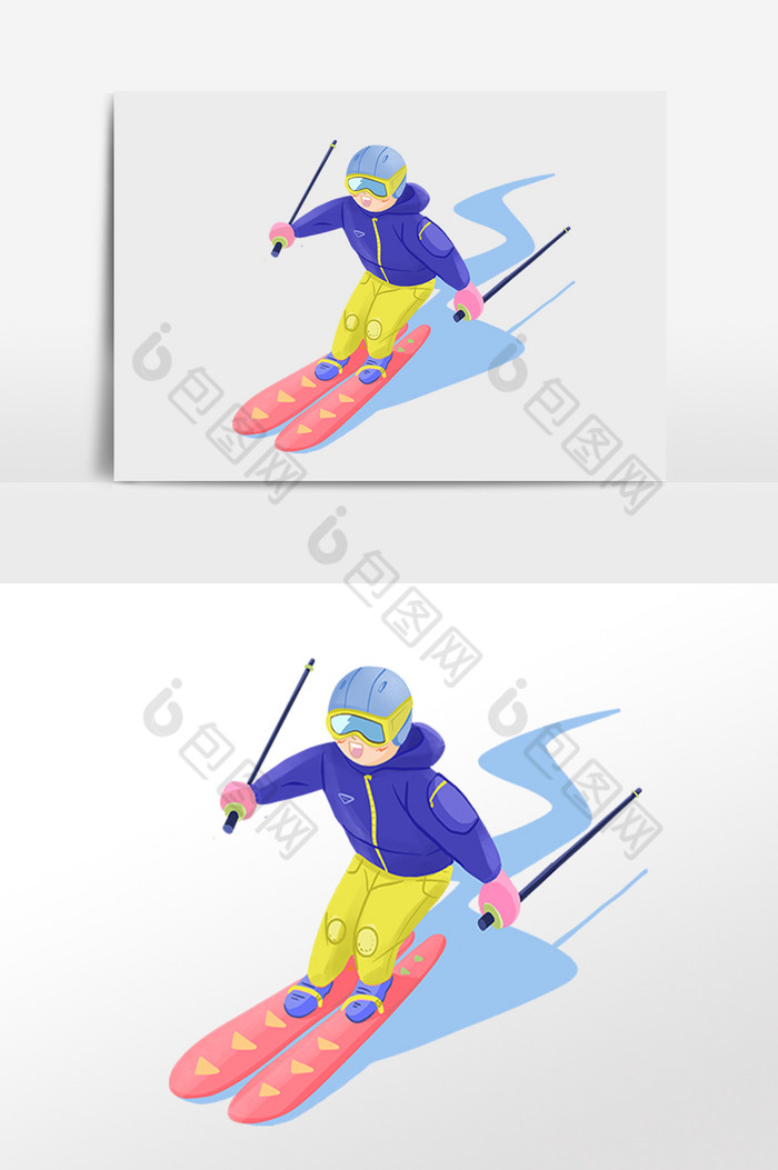 冬季滑雪男孩图片图片