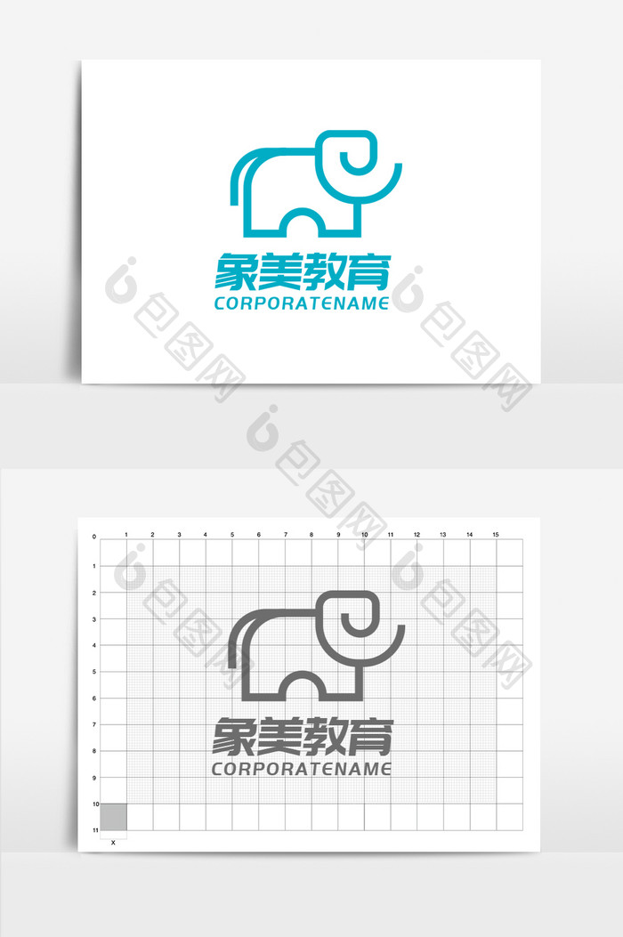 象美教育文化标志logo