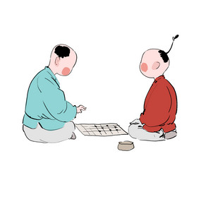 围棋棋盘对弈下棋