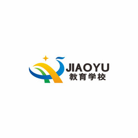 教育学校在线辅导班徽LOGO标志VI