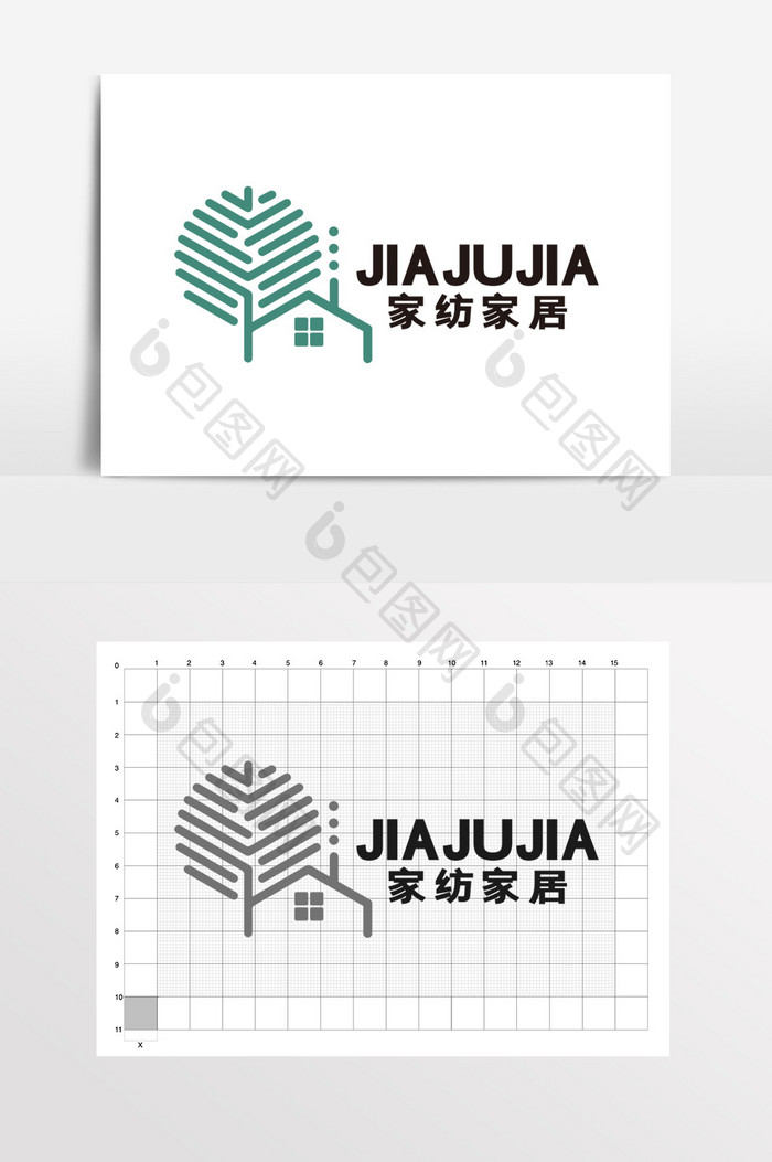 家居家纺民宿房子树LOGO标志VI