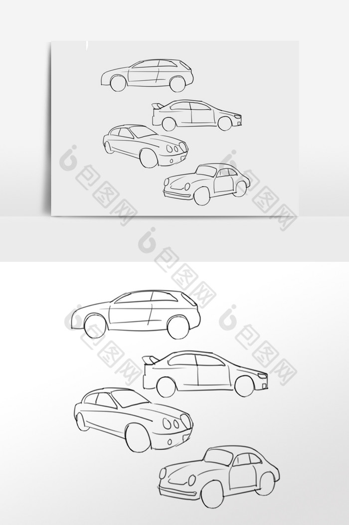 线性汽车车辆轮廓图片图片