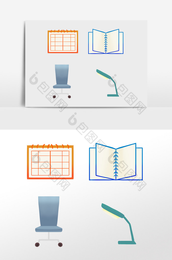 办公笔记本椅子台灯图片图片
