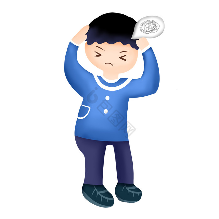 焦虑表情包下载-包图网