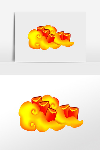 新年春节祥云红包