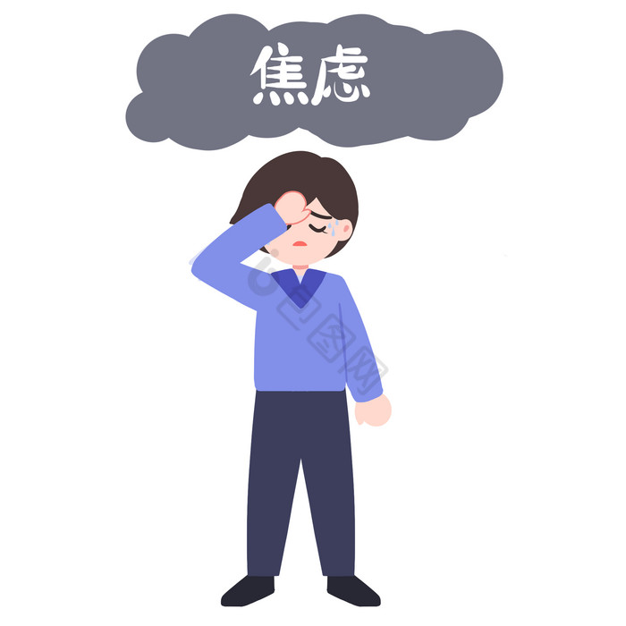 焦虑表情包下载-包图网