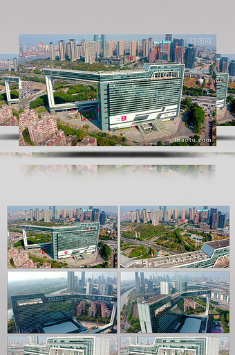 4K航拍广州中洲交易中心世界金融视频素材图片
