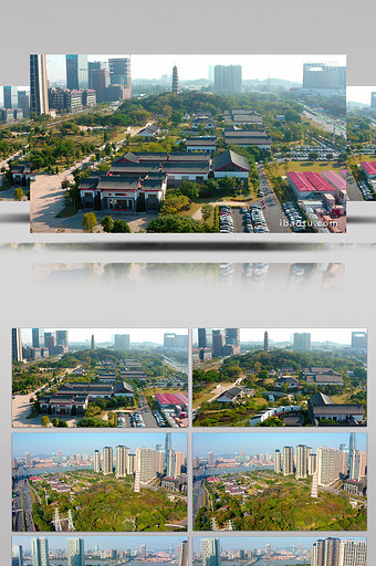 4K航拍广州琶洲塔旅游风景区图片