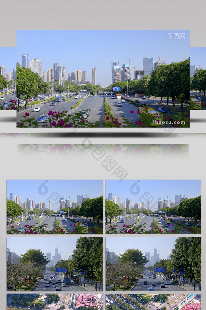 4K实拍广州街道车辆交通城市交通