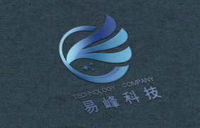 亚麻针织纹上的烫贴logo样机