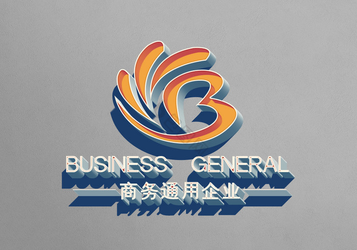 墙上的3dlogo图片