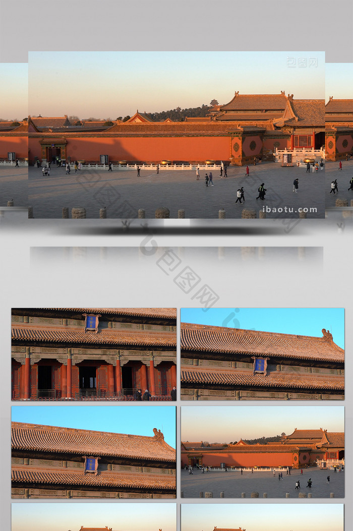 北京故宫博物院内古风建筑摄影