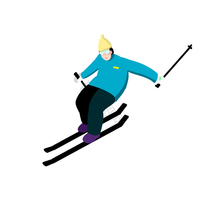 运动会运动越野滑雪比赛图片